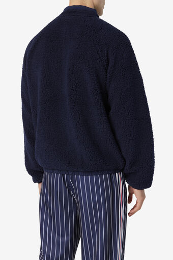 YURI RAGLAN SHERPA/PEACOAT/Large