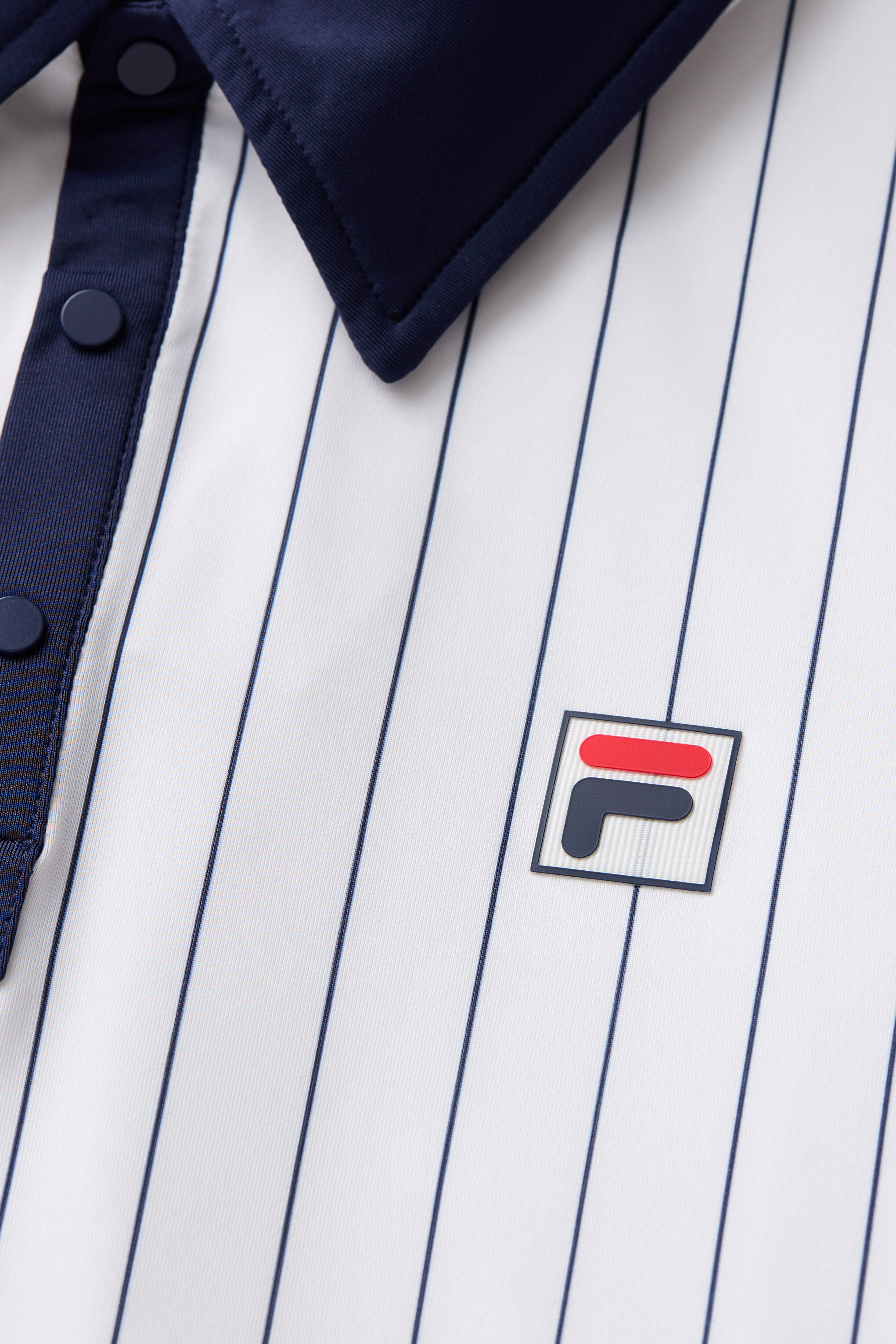 Fila Vintage Faraz Tipped Rib Polo Shirt - White -S23MH002