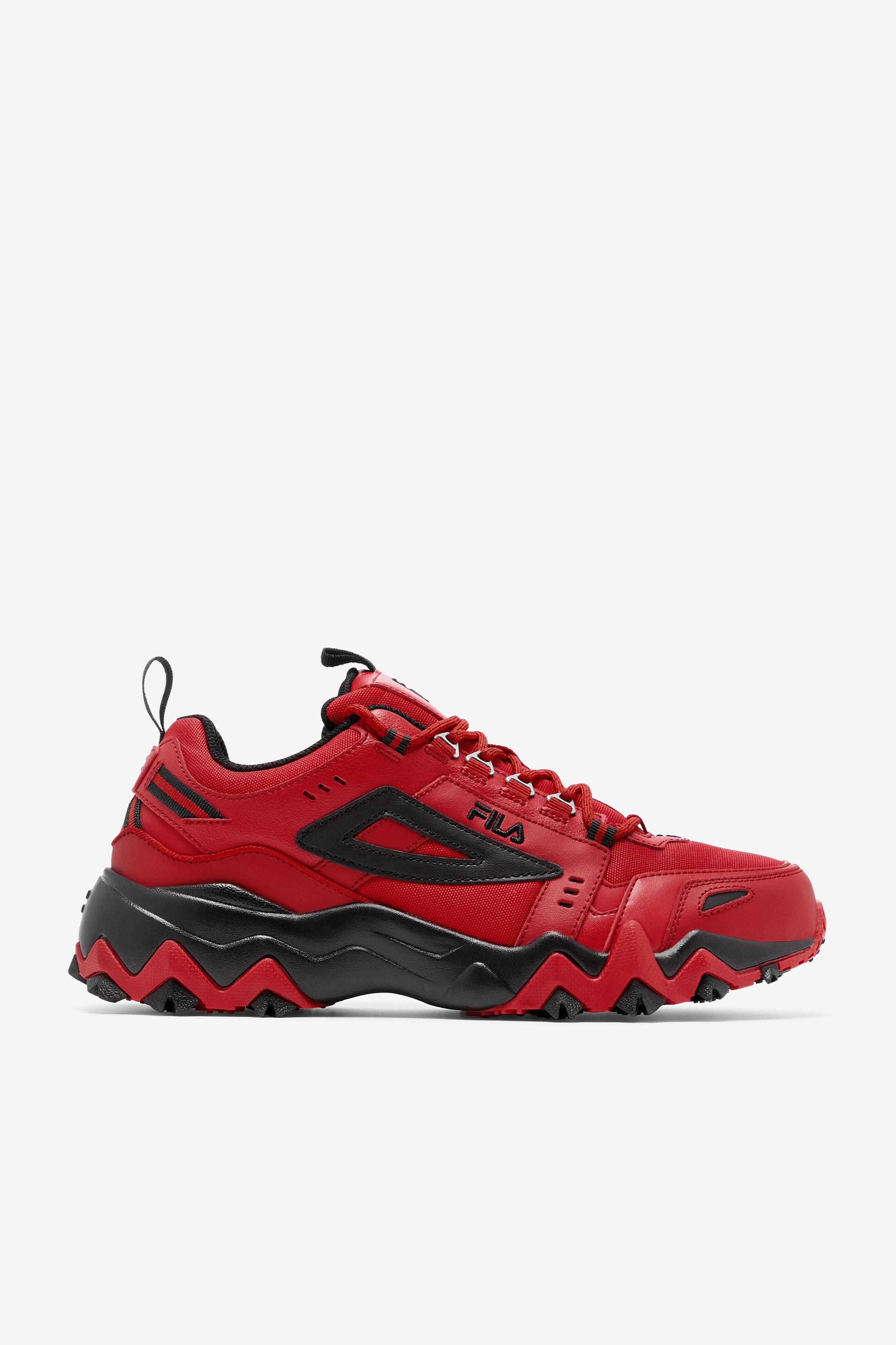 Fila tennis shoes mens red sales