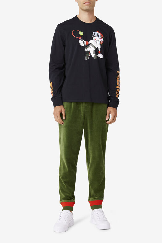 PATERSON X FILA LONG SLV TEE/BLACK/Large