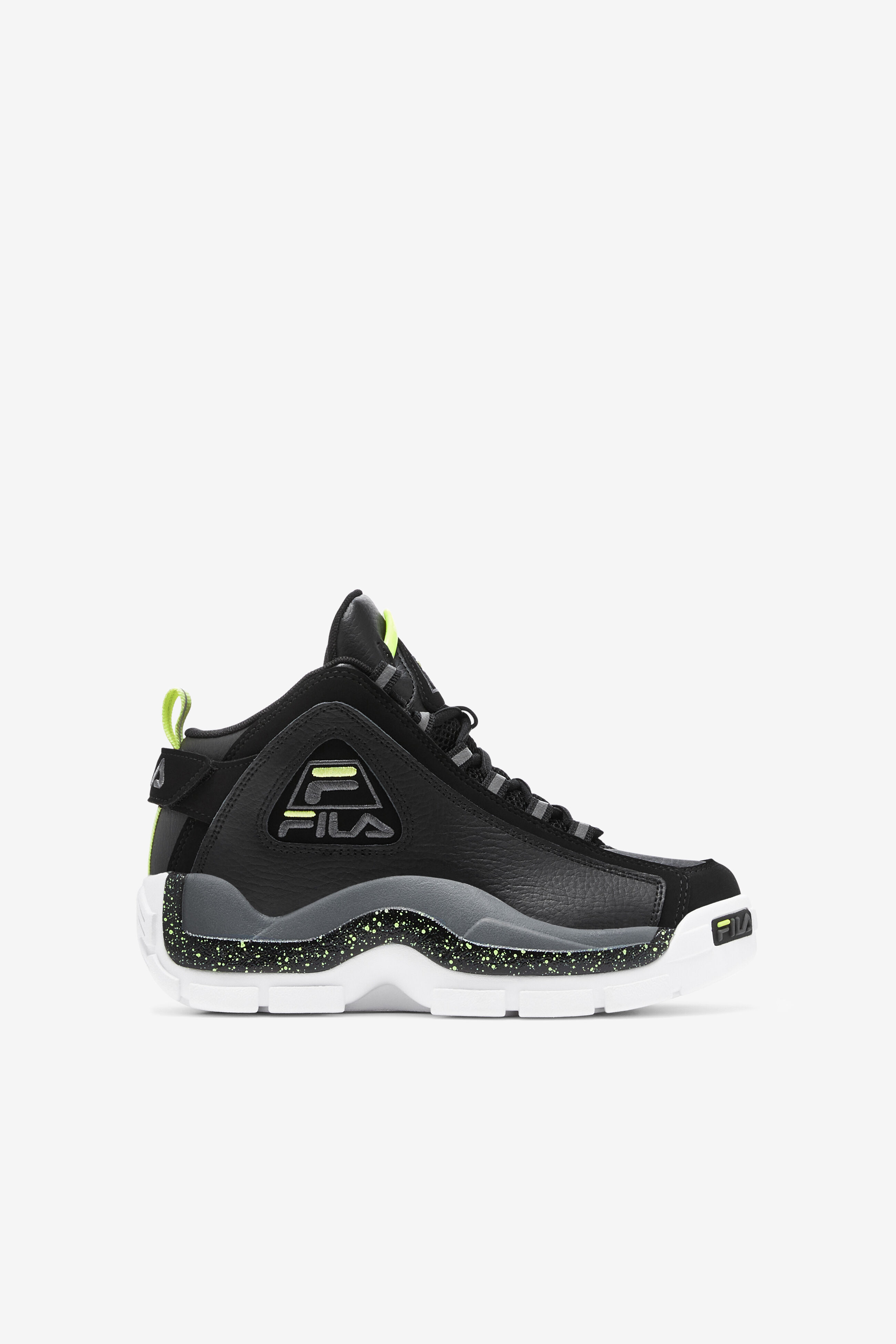 Grant Hill 2 Black Lime Little Kids Basketball Shoes Fila