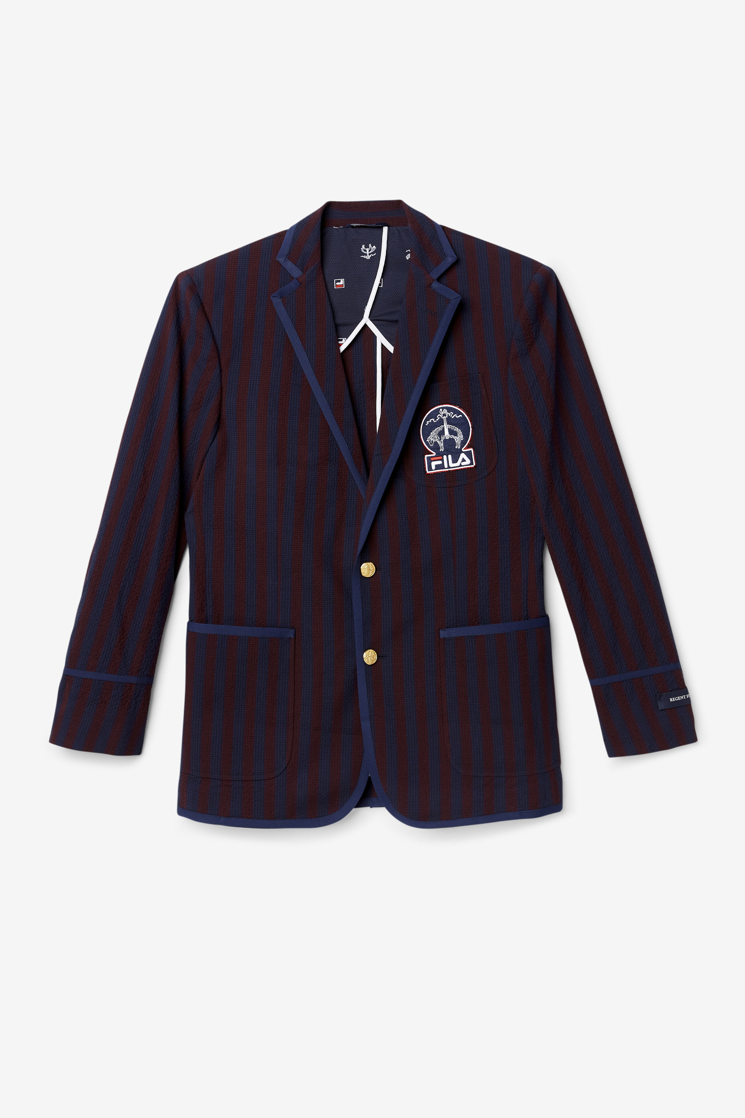 Fila striped jacket store