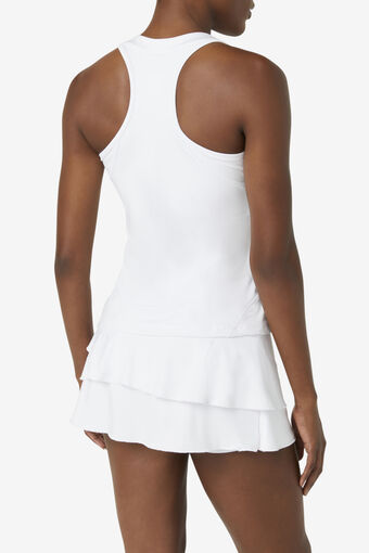 PICKLEBALL HALTER TANK/WHITE/Small