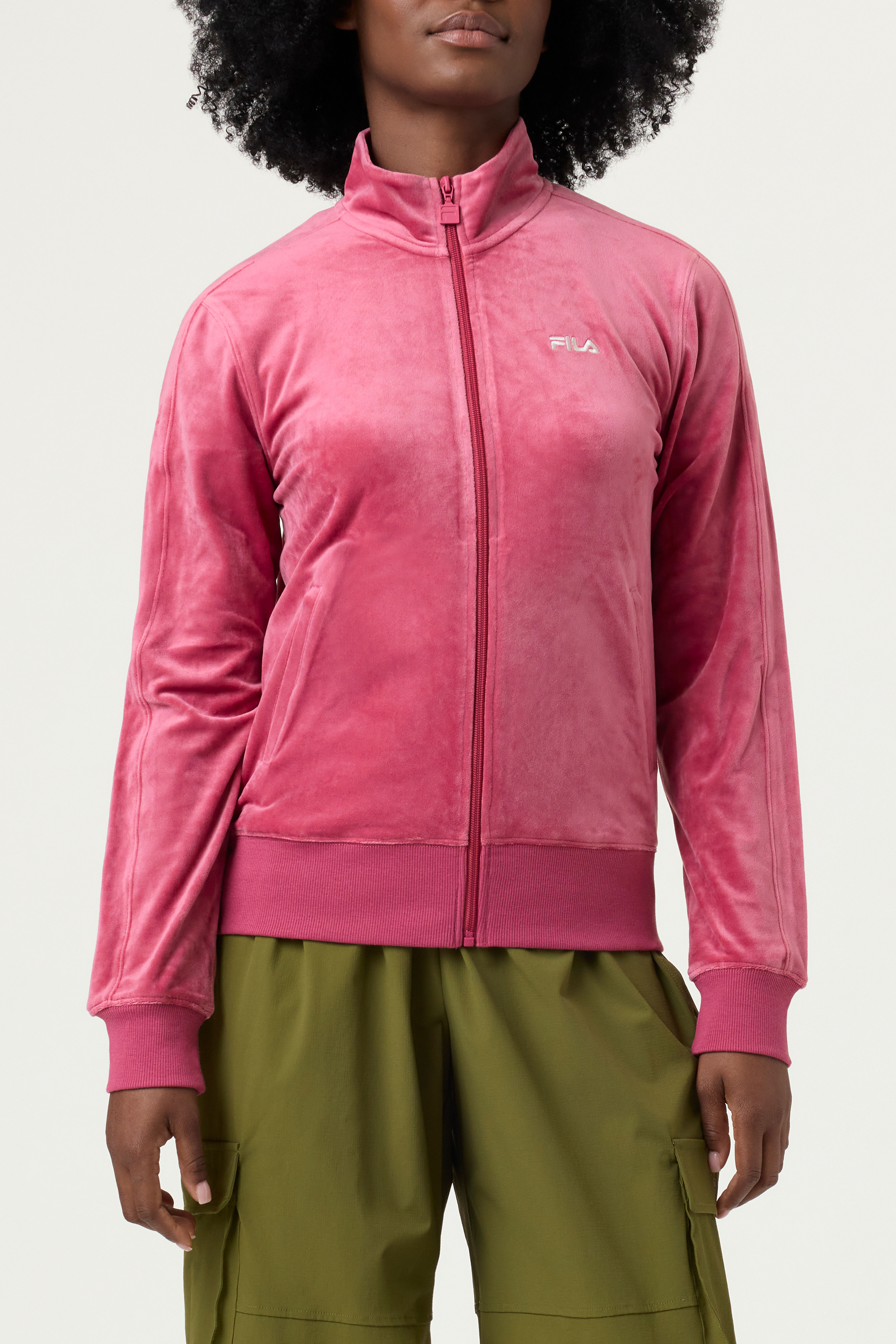Fila velour jacket womens hotsell