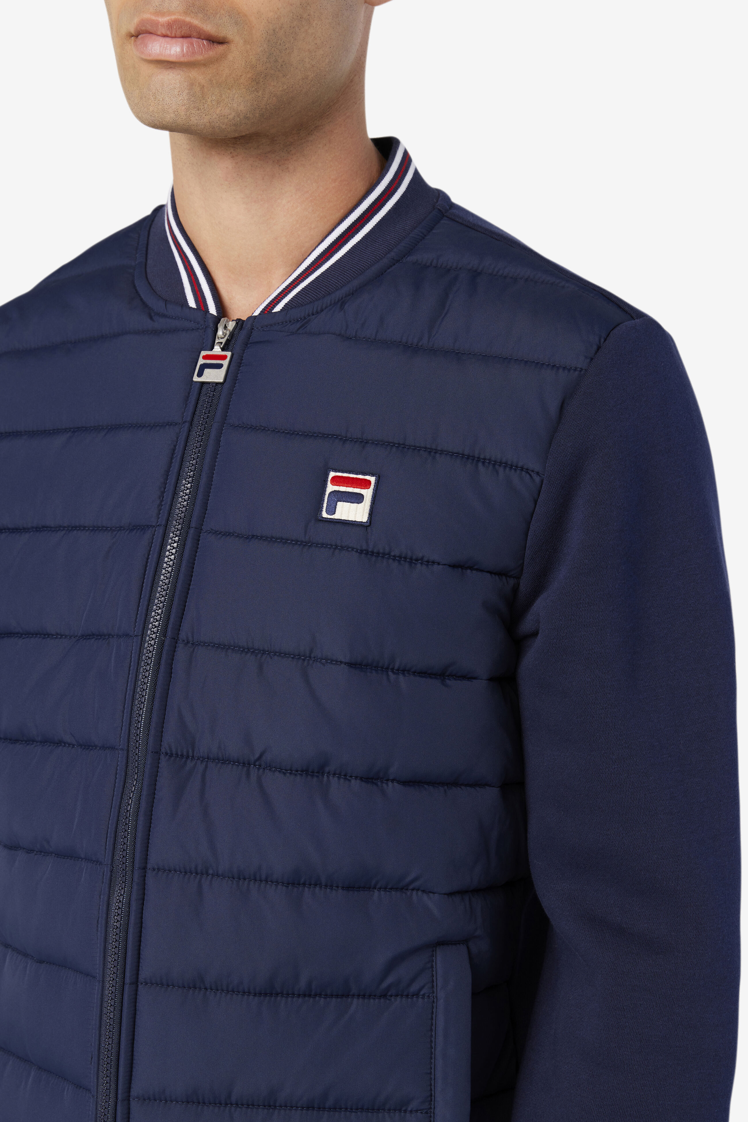 Fila blue puffer jacket on sale