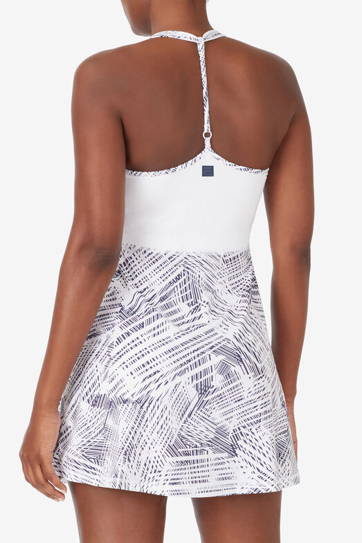 FOUL LINE HALTER DRESS