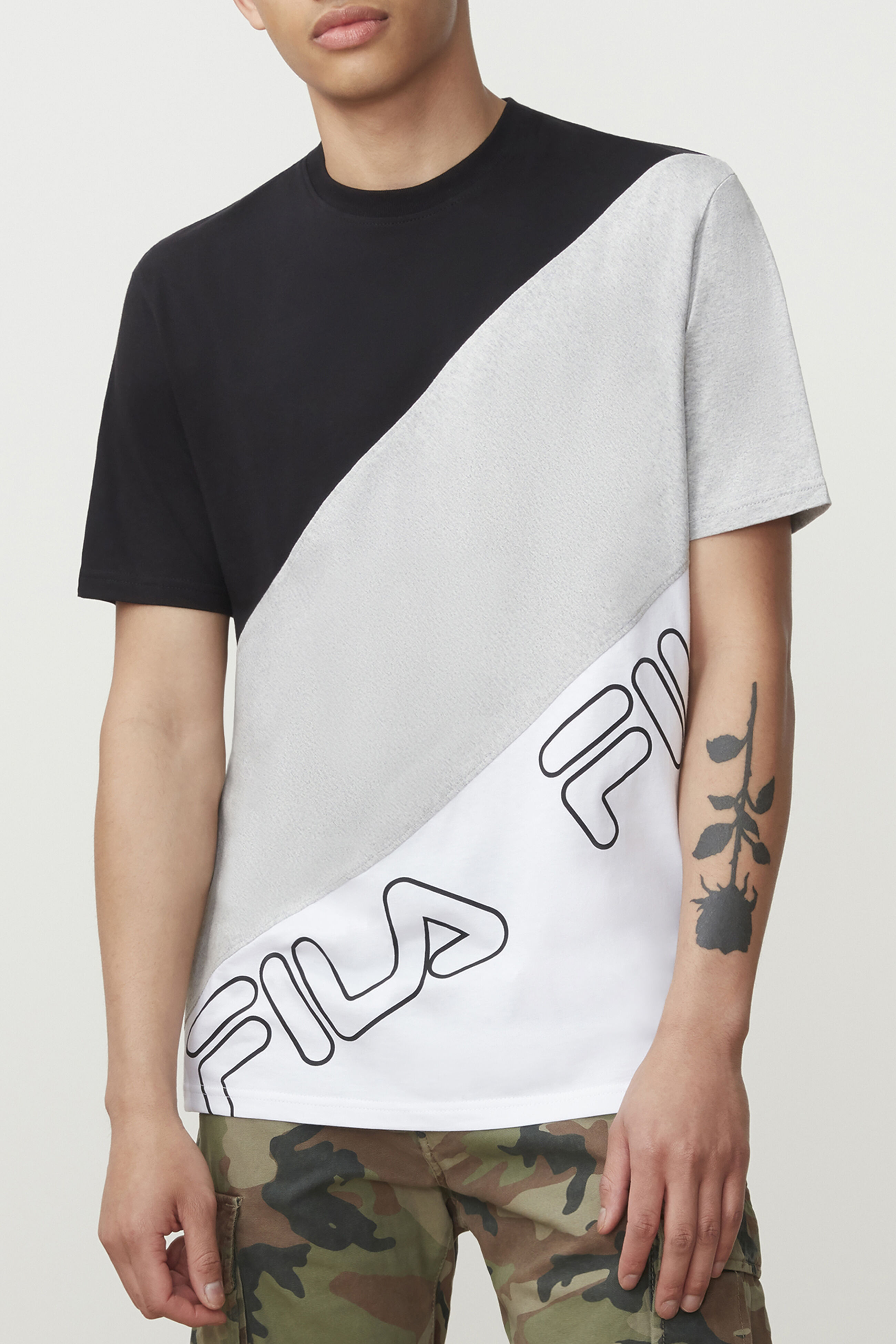 Fila tri color hotsell tee