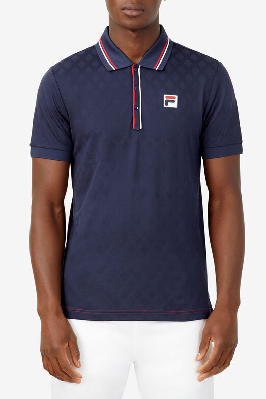 HERITAGE TENNIS JACQUARD POLO