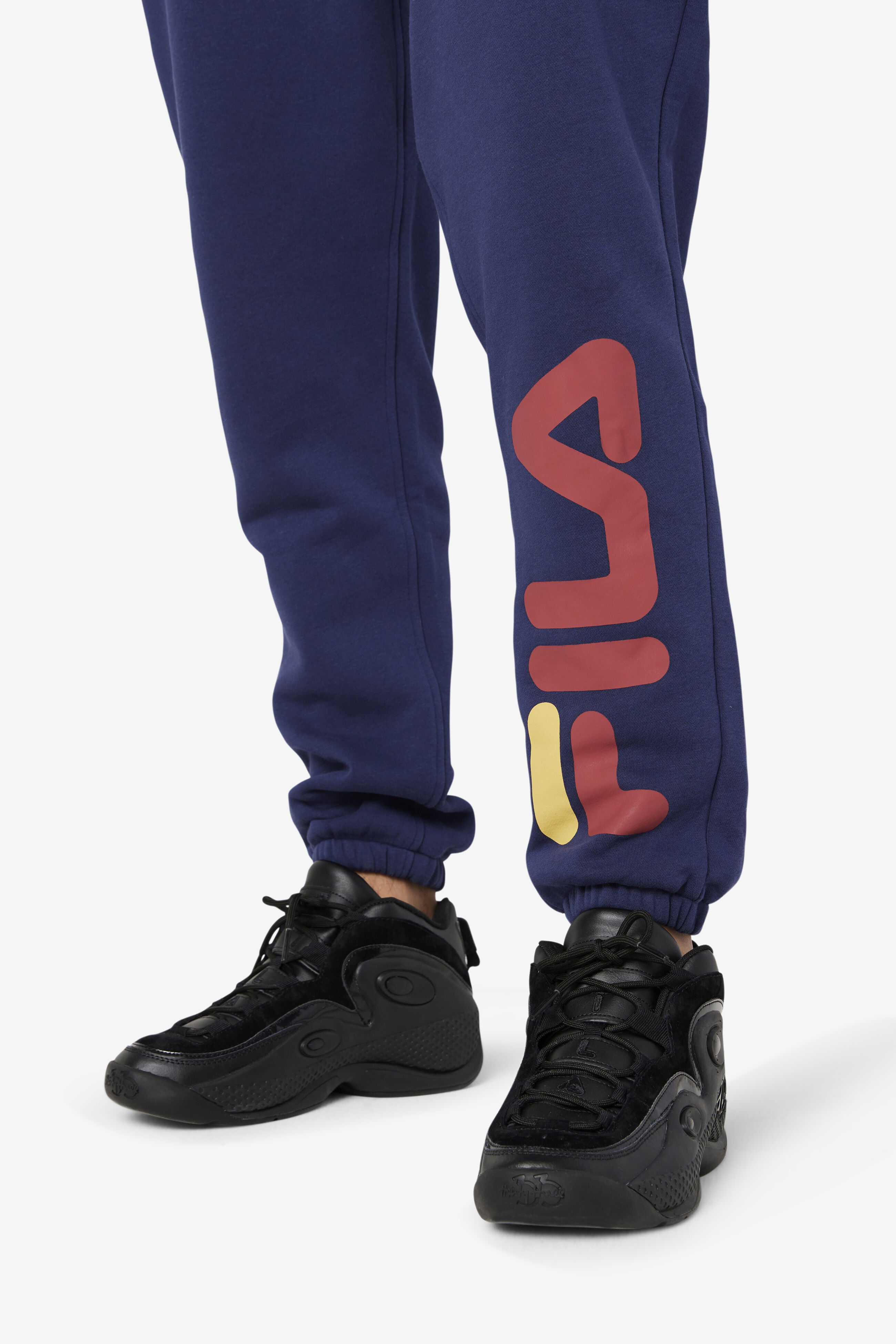 Navy blue online fila joggers