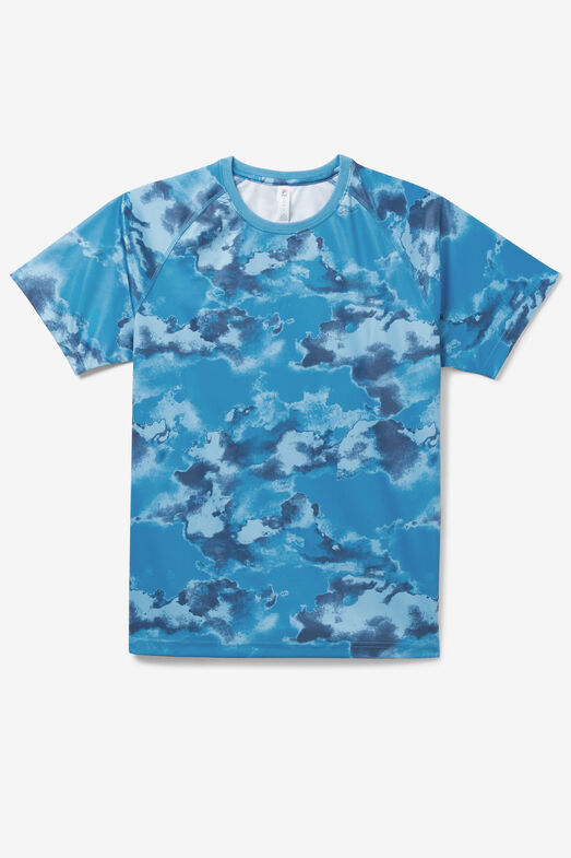 SHORT SLEEVE PRINTED CREW