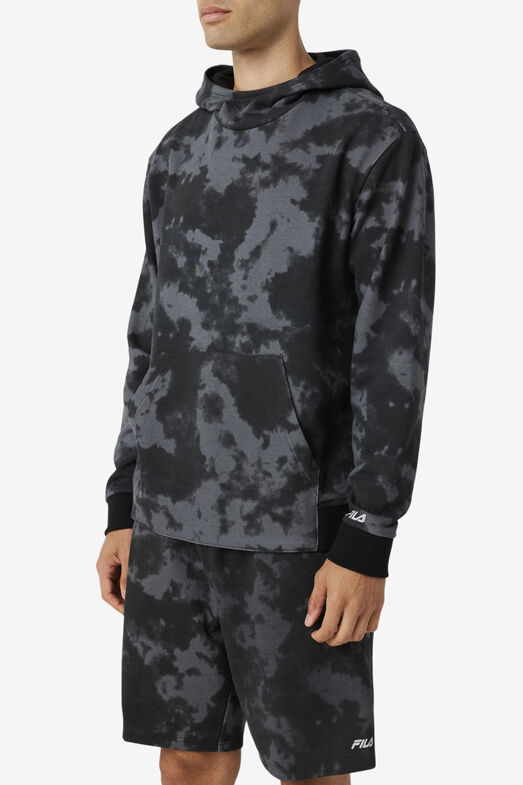 MARKITH TIE DYE HOODIE/BLACK/Large