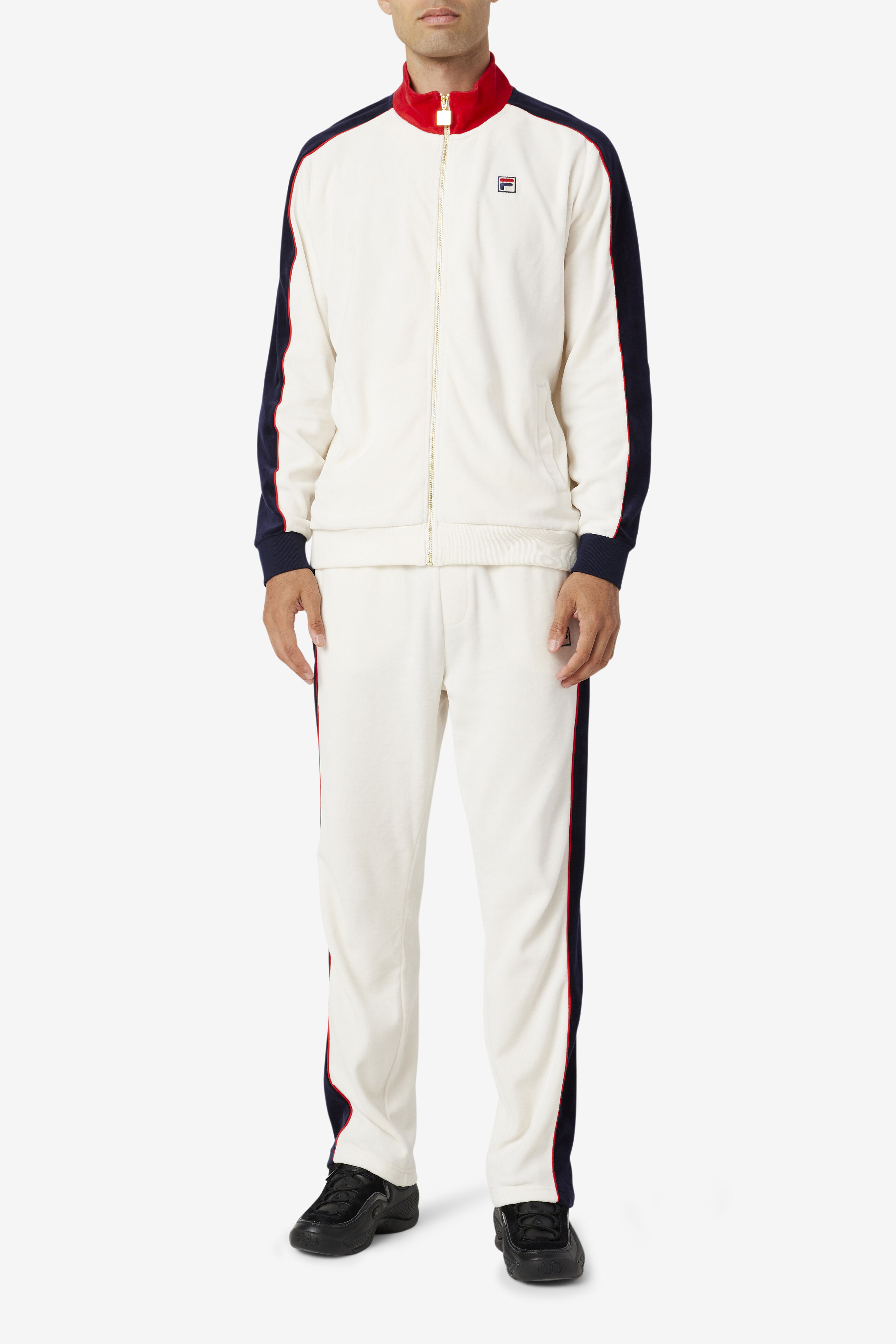 Fila velour sweatsuit mens deals