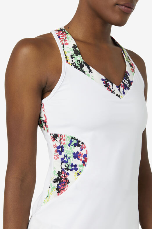 PICKLEBALL HALTER TANK/WHT/MCLRFLR/Small