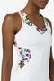 PICKLEBALL HALTER TANK/WHT/MCLRFLR/Extra Small