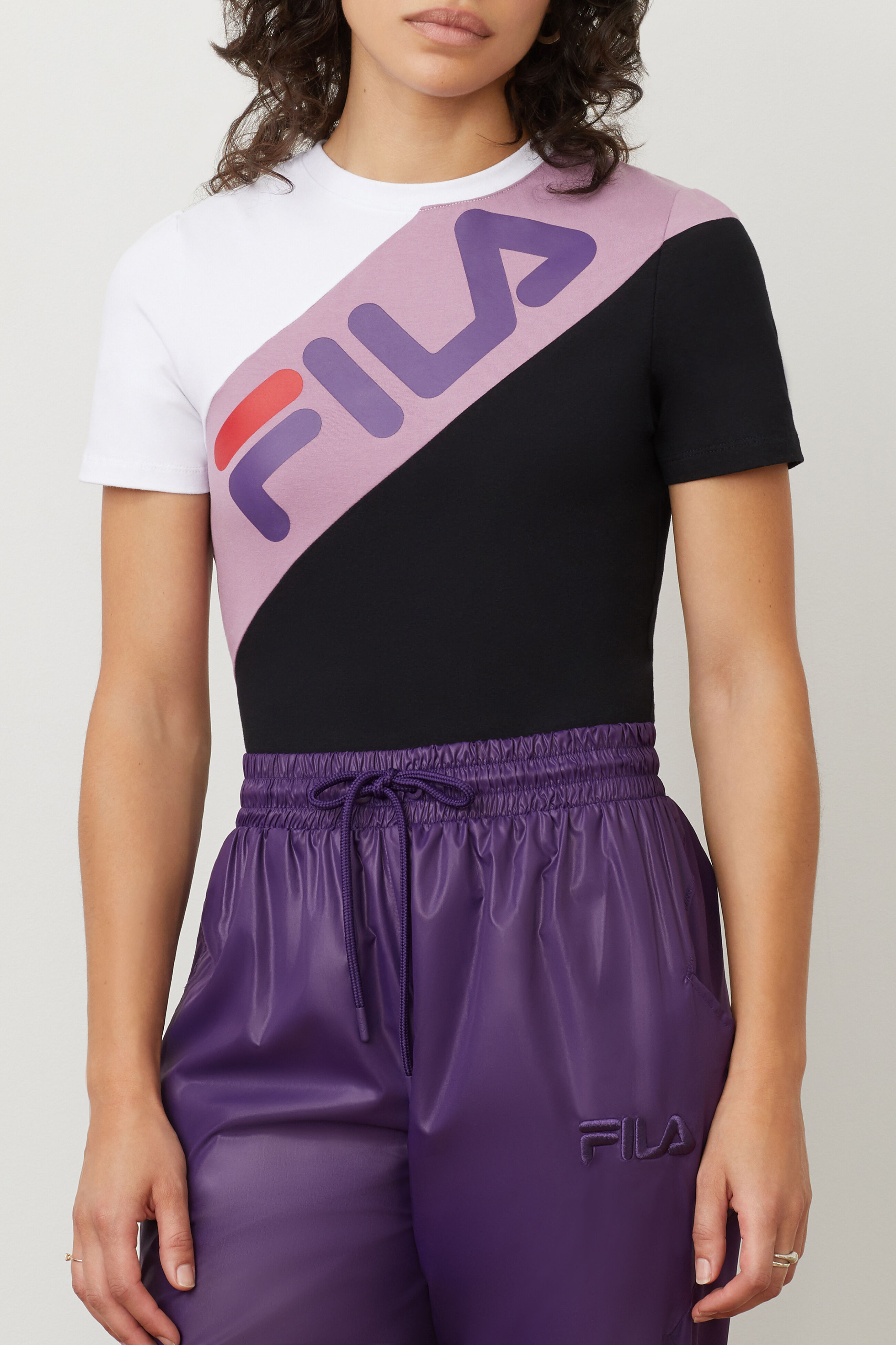 Fila t shirt womens sales purple