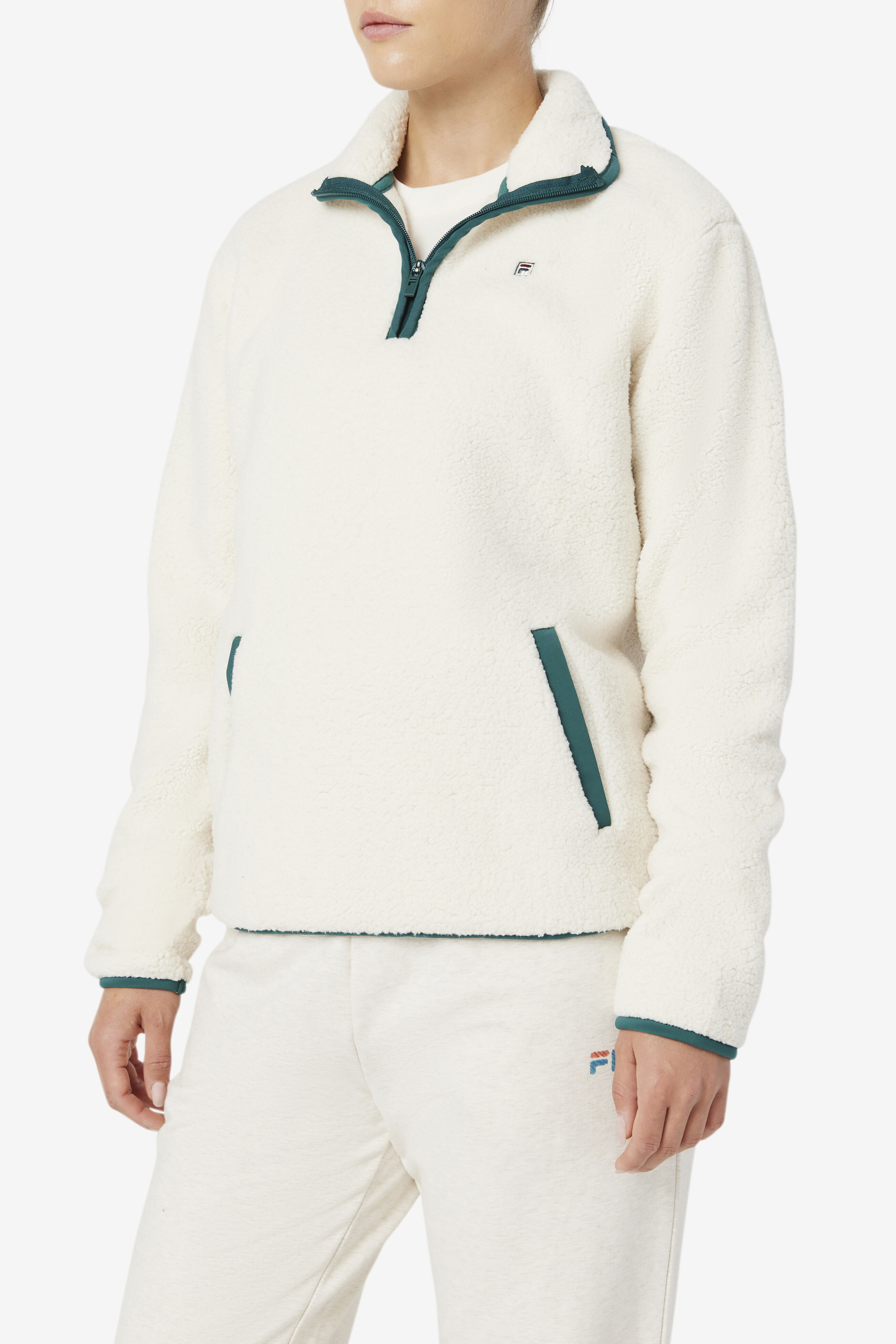 Kyomi Quarter Zip Pullover Sweaters Outerwear Fila