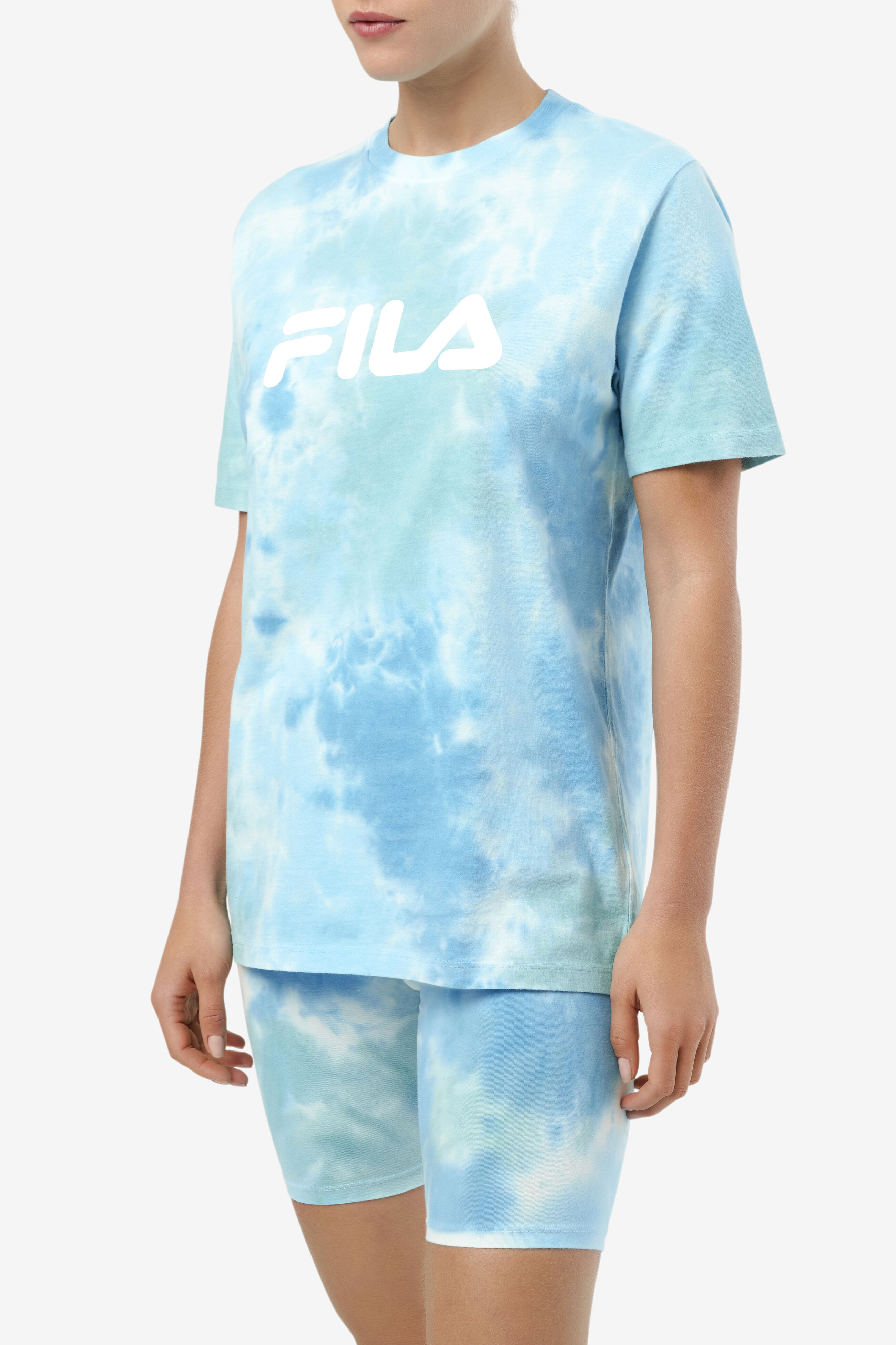 Tie dye fila shirt on sale