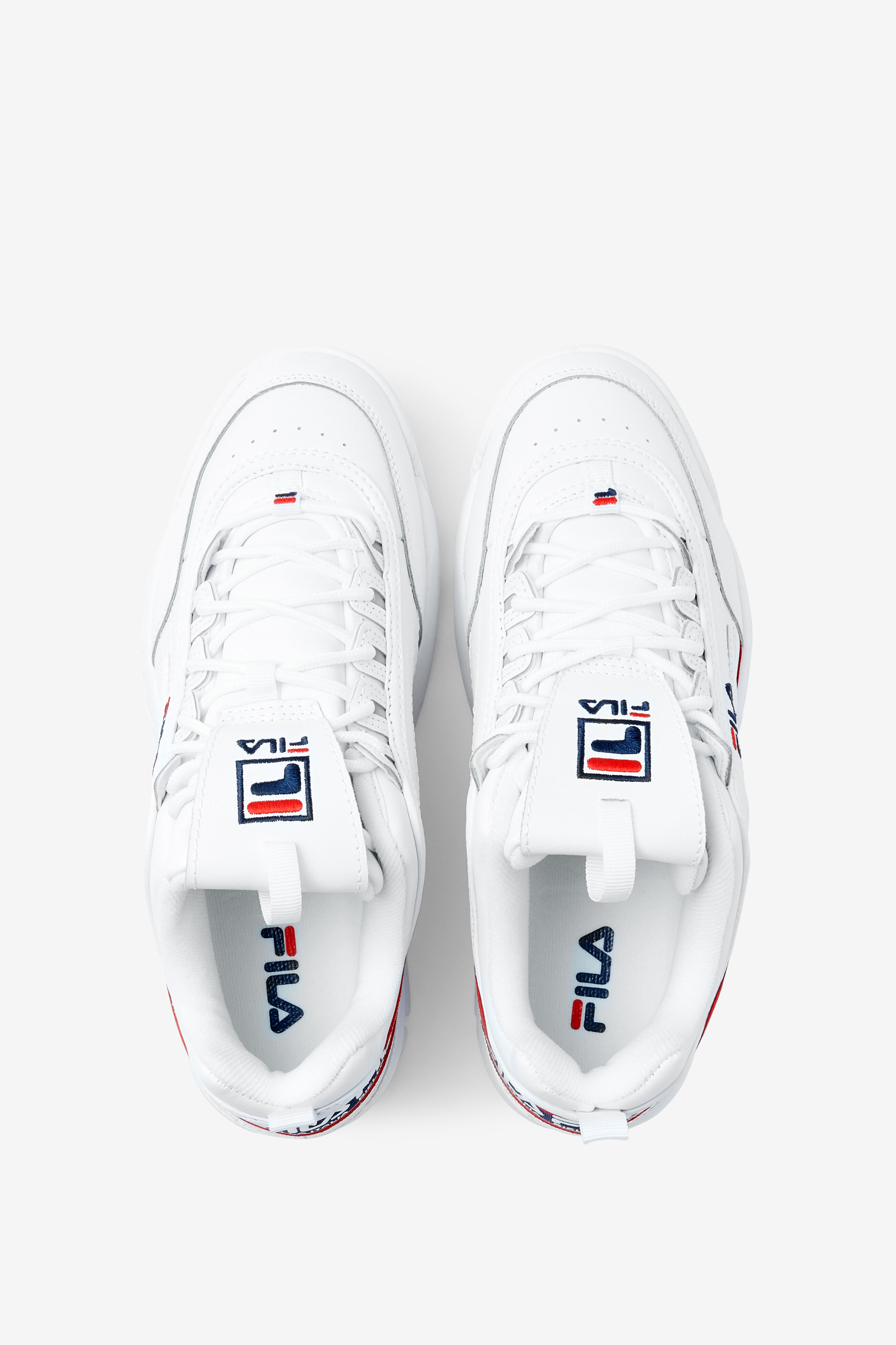 Fila disruptor ii logo taping white shoes store
