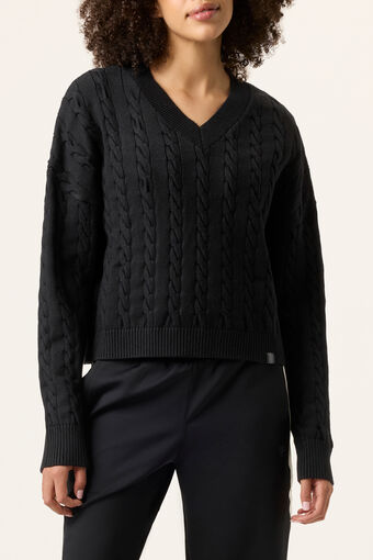 BASELINE CHNKY V-NECK SWEATER