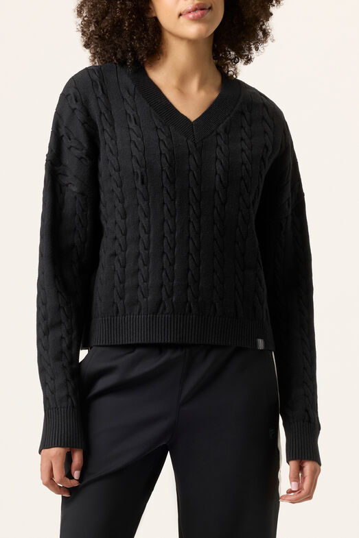 BASELINE CHNKY V-NECK SWEATER
