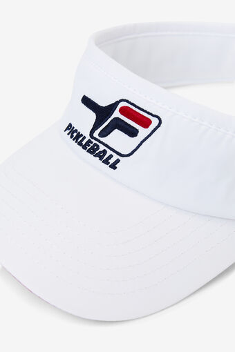 PICKLEBALL VISOR/WHT/CRED/1 Size