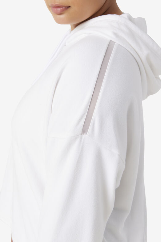 FI-LUX CROPPED HOODIE/WHITE/1XLarge