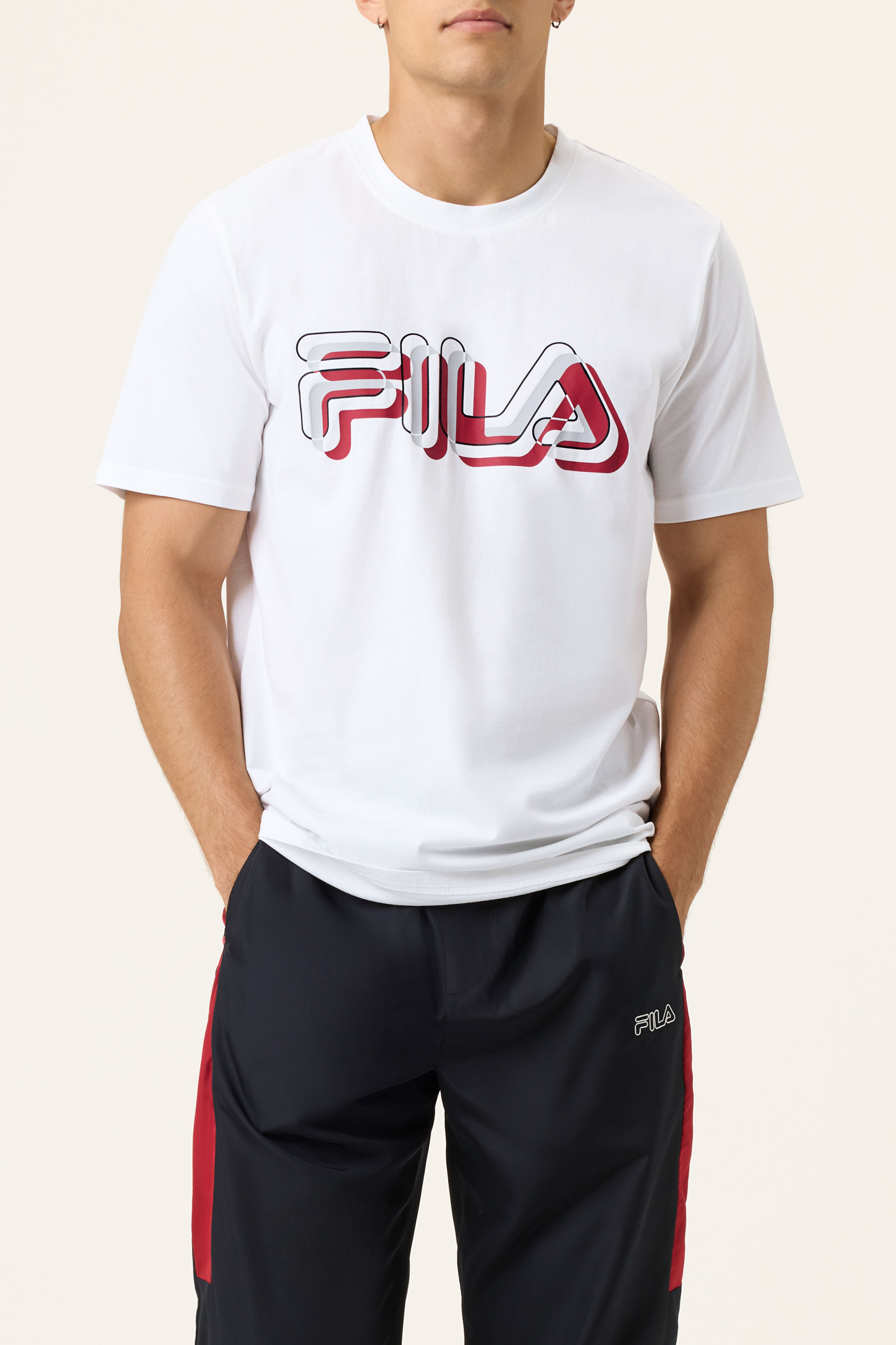 Fila t shirt and shorts hot sale