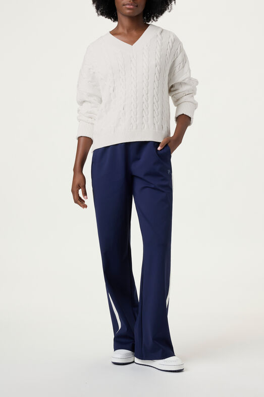 BASELINE CHNKY V-NECK SWEATER