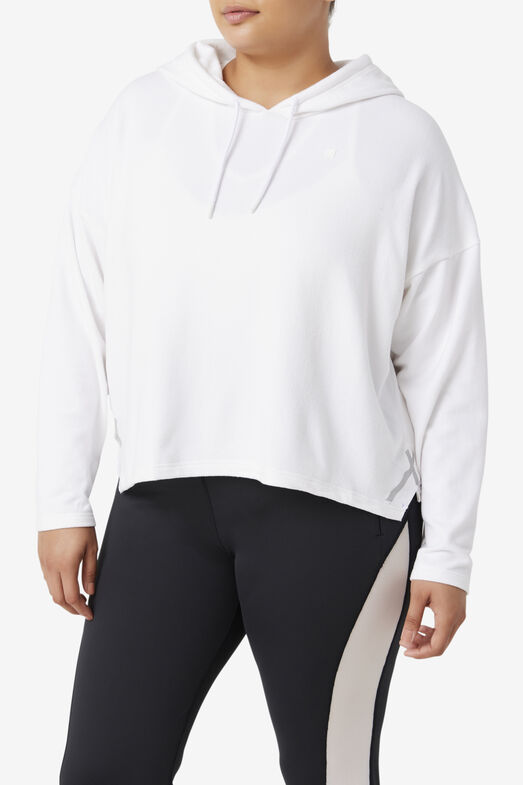 FI-LUX CROPPED HOODIE/WHITE/1XLarge