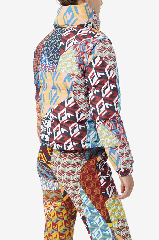 MARINA SNAPOFF SLV CROP PUFFR