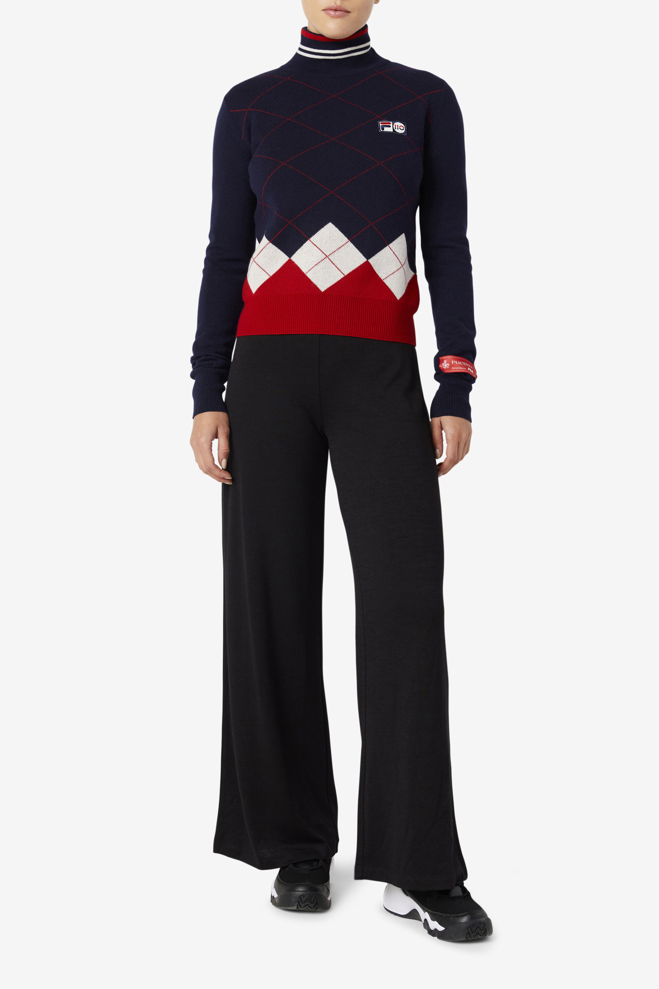 Women's Argyle Sweater - 110th Anniversary Collection | Fila