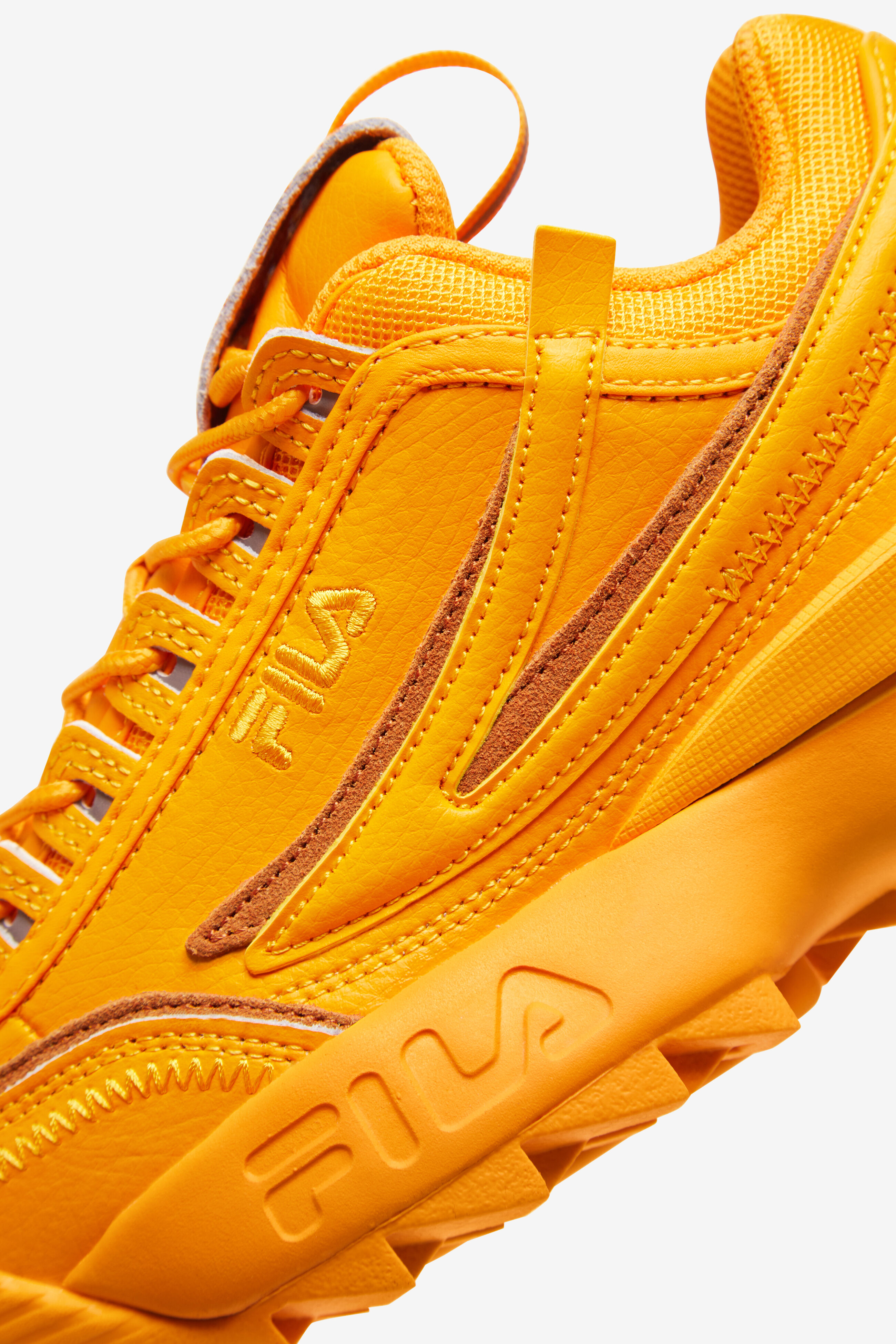Yellow fila sneakers discount