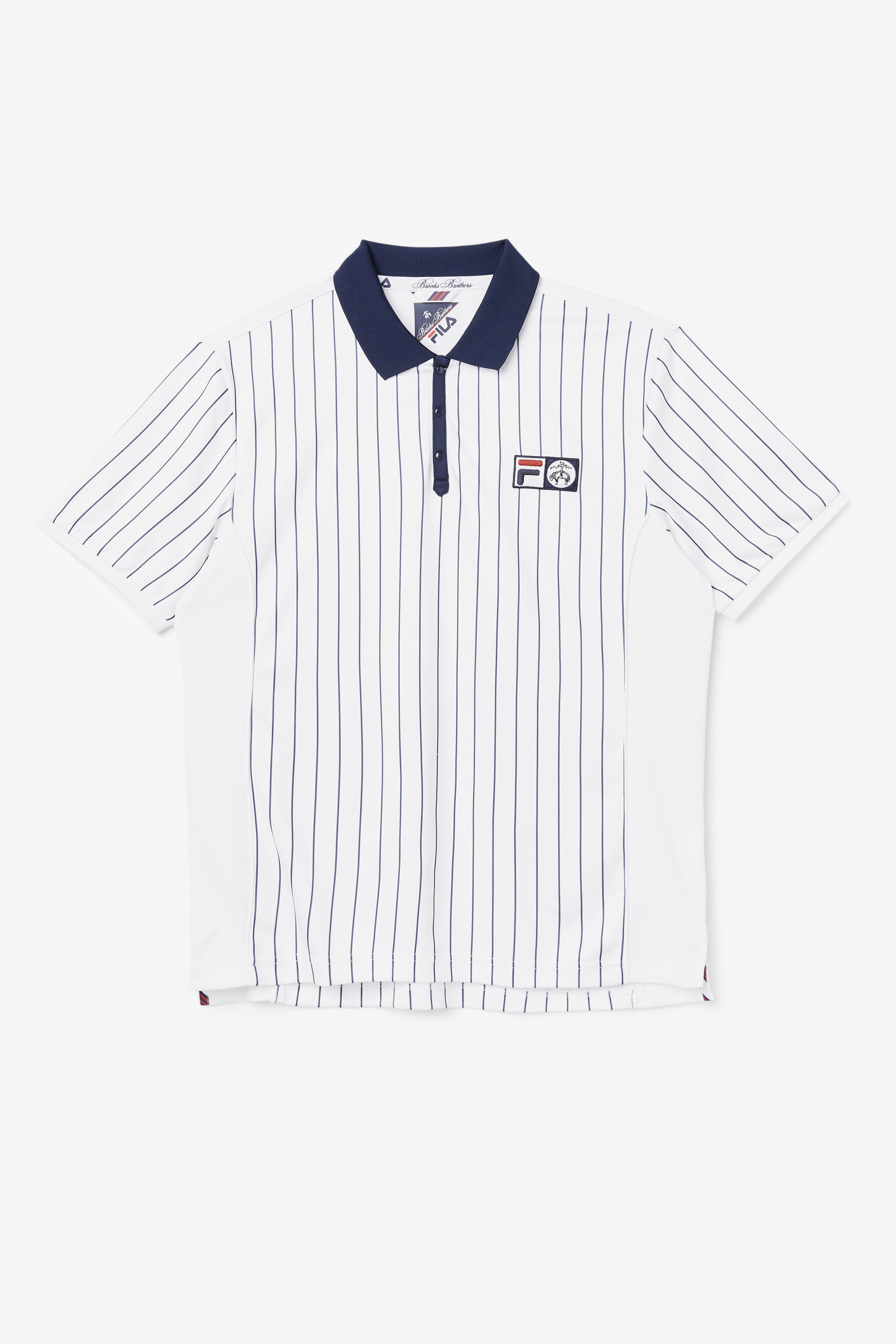 Brooks Brothers X Fila Championship Pinstripe Polo Shirt Fila