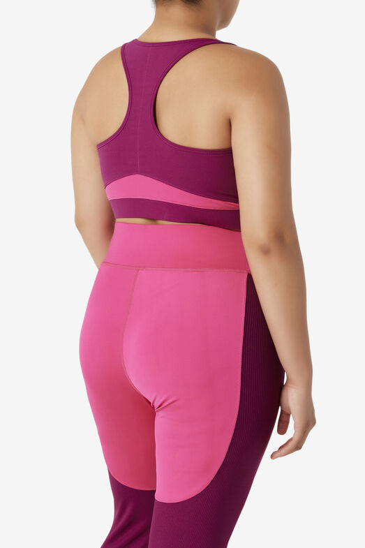 UPLIFT RACERBACK SPORTS BRA/MPRP/BPNK/5XLarge