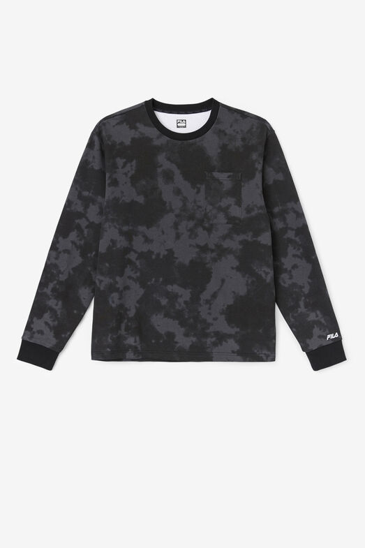 MYRON TIE DYE CREW/BLACK/XXL