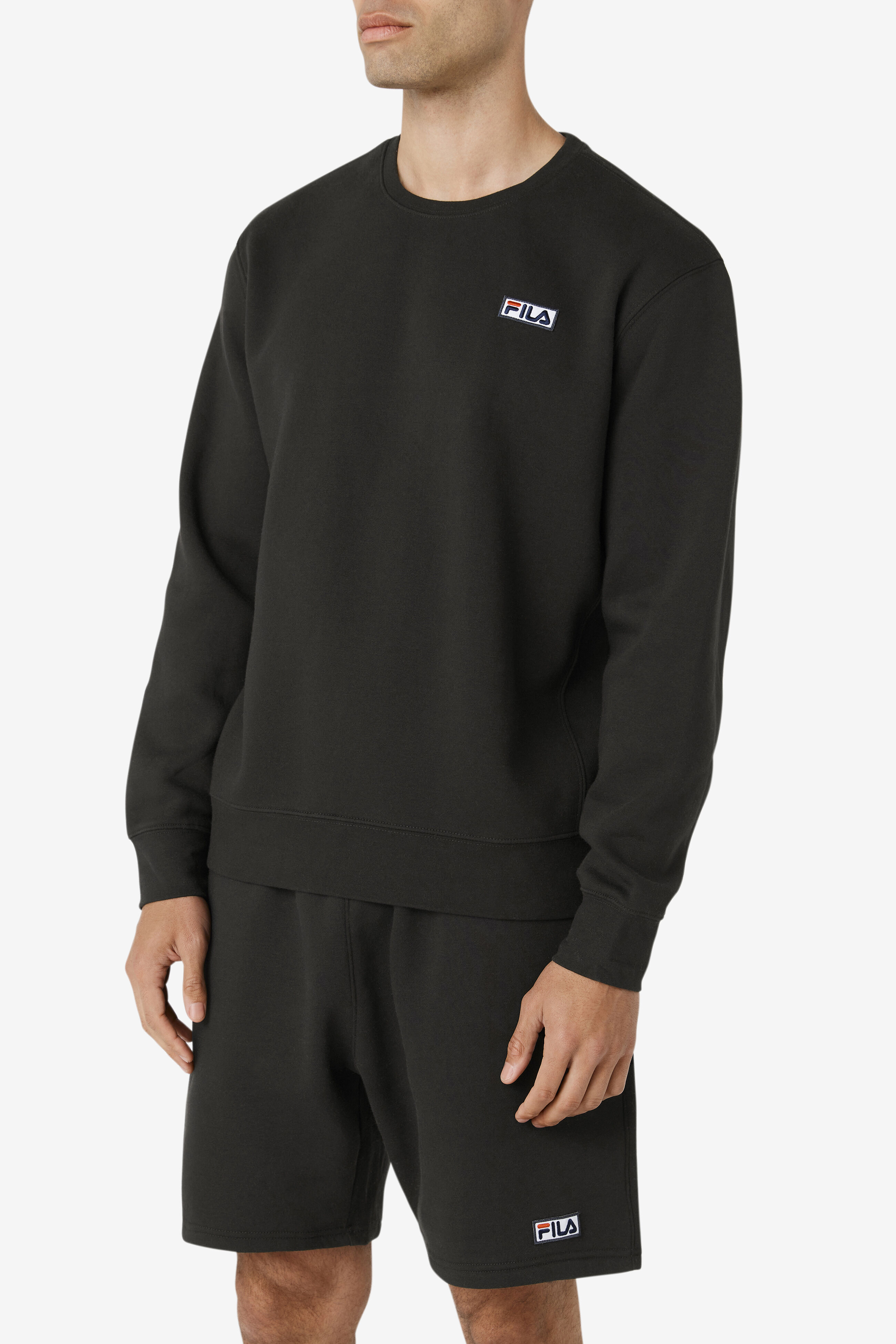 Fila cia cream fleece crew neck sweatshirt top