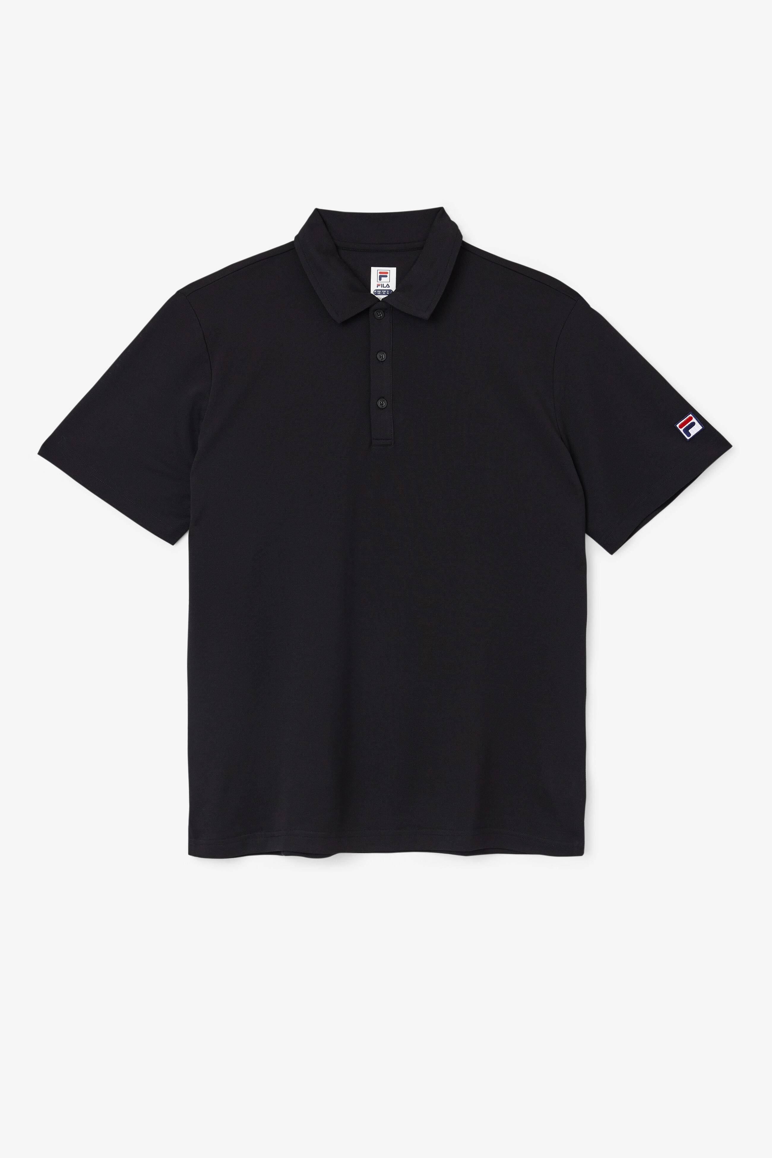 Fila black sales polo shirt