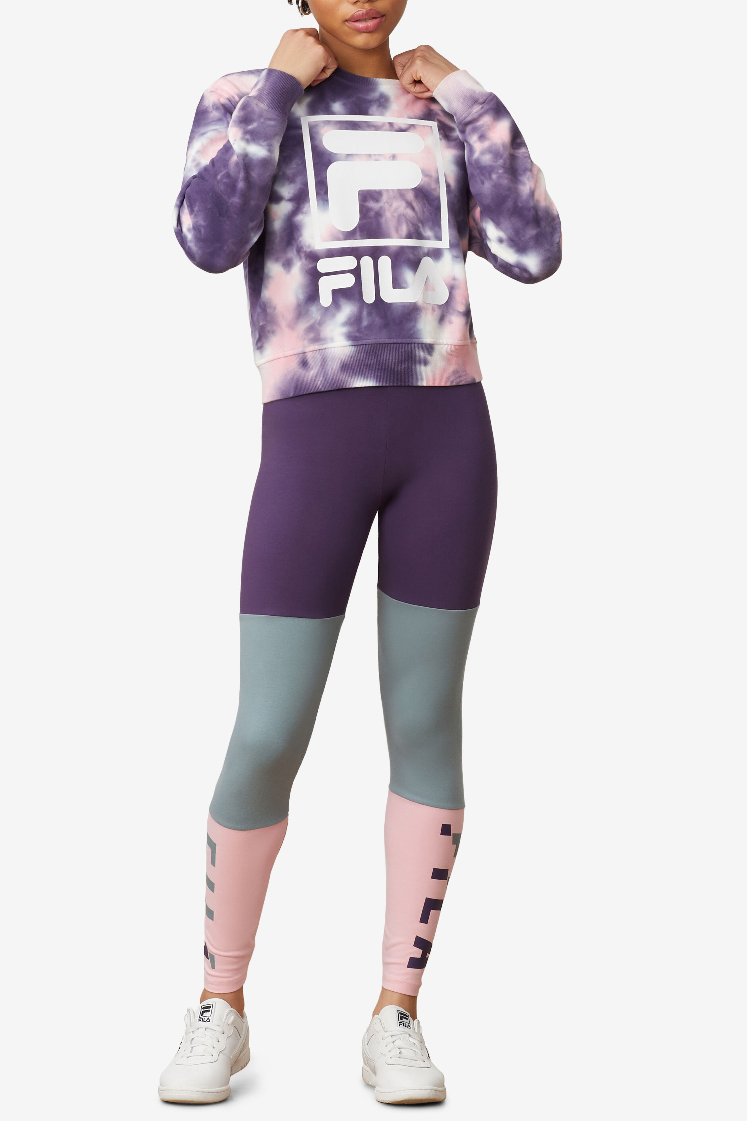 Fila ashley tie dye sweatshirt sales
