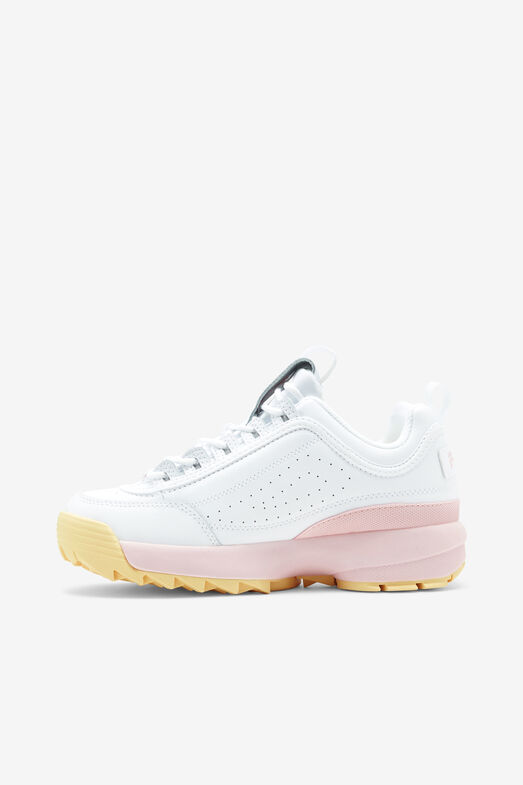 Disruptor Premium White Pink Shoes | Fila