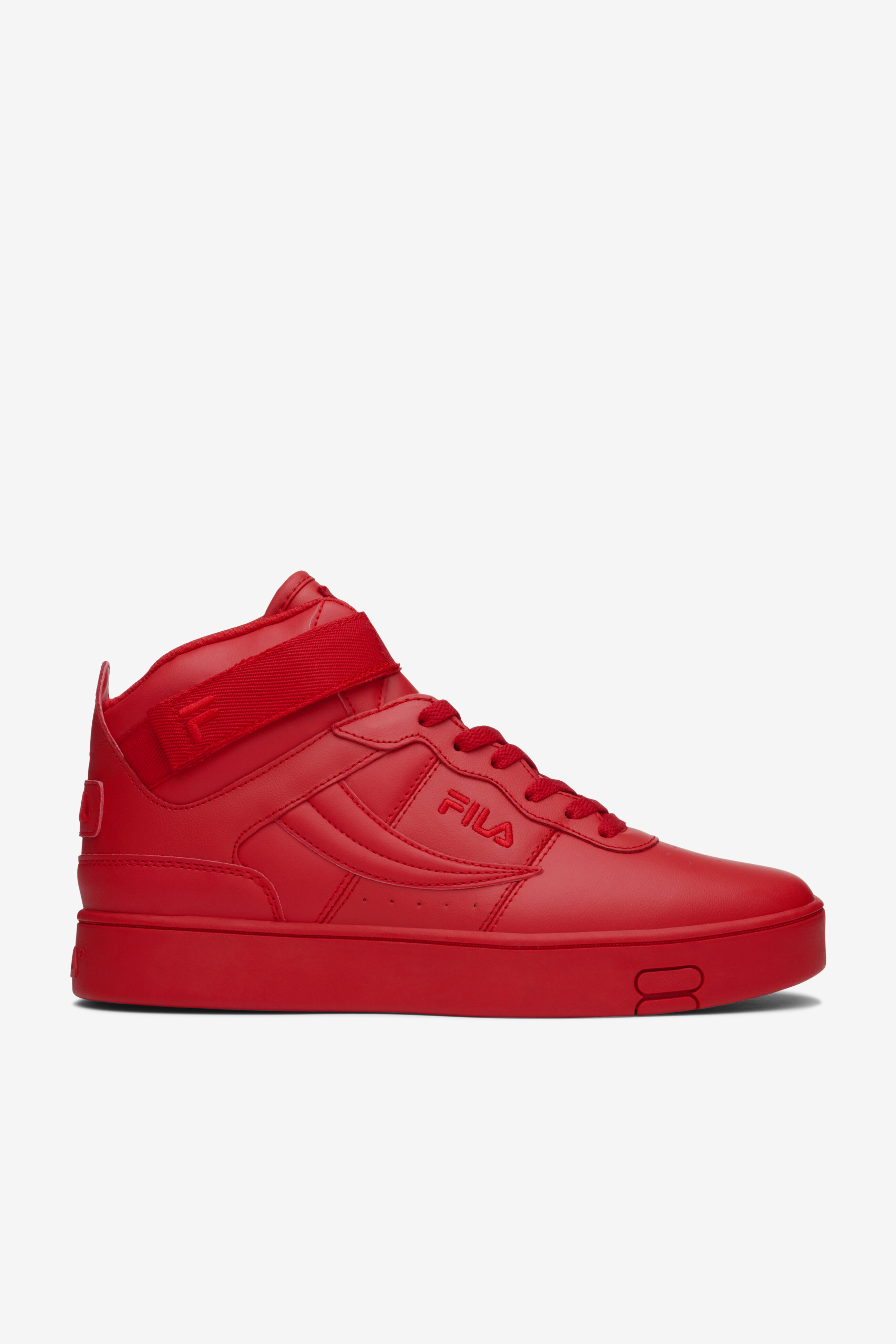 Red fila shop high tops