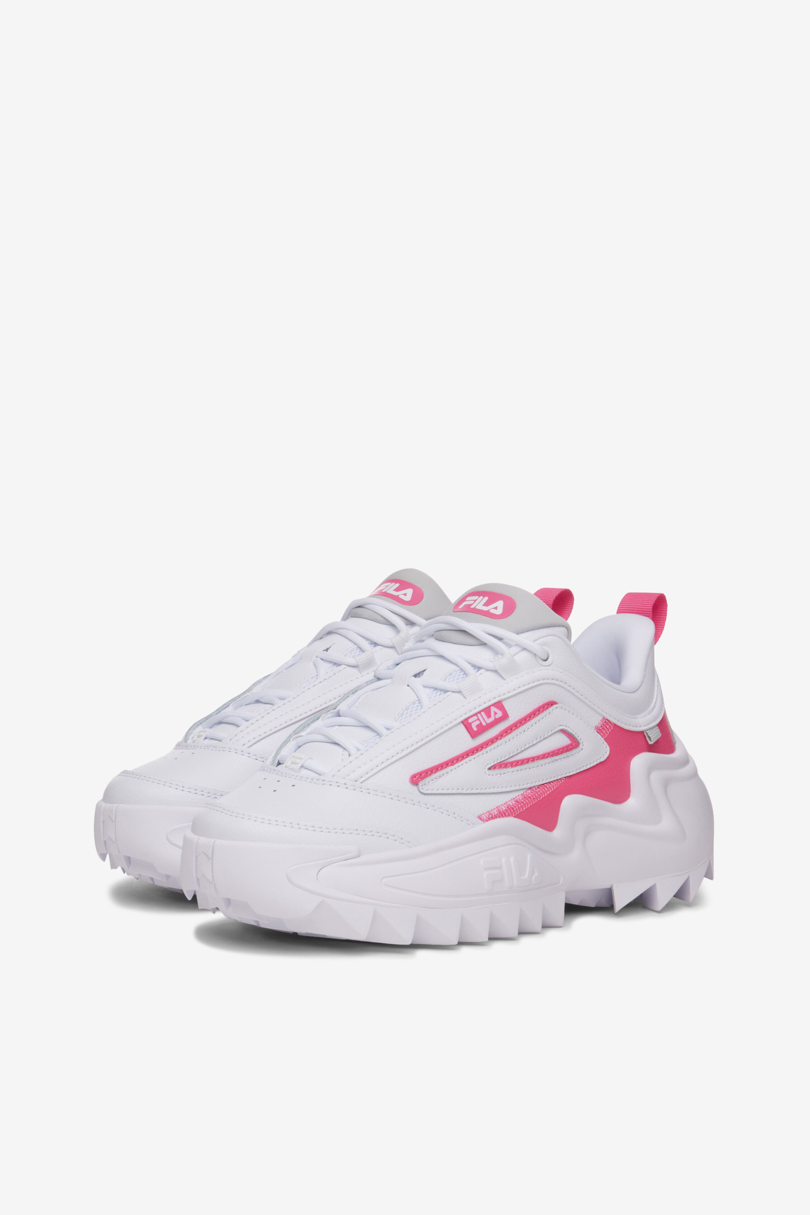 Fila white with pink stripe shop