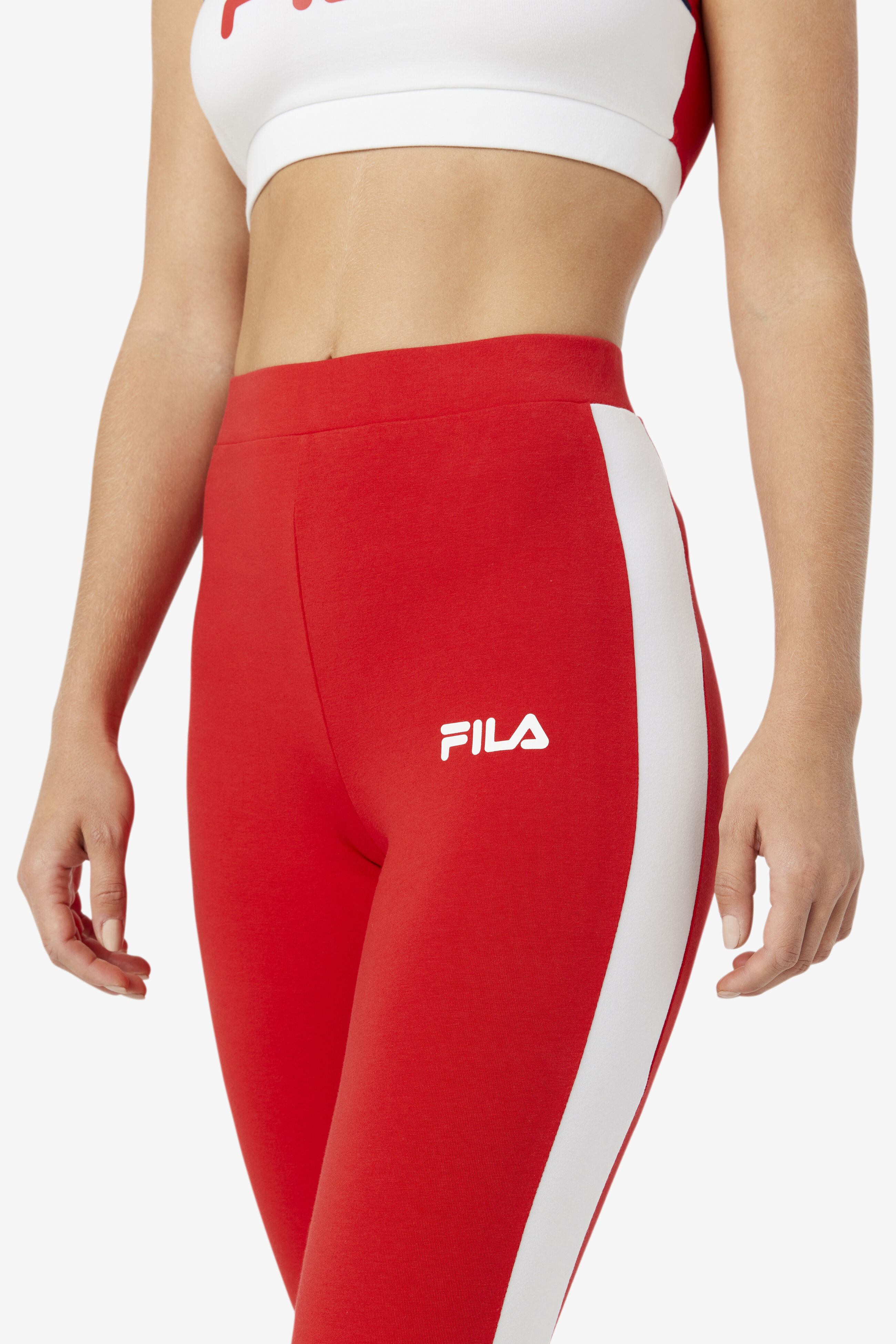 Fila Bozcaada High Waist Rib Leggings gull - grey | FILA Official