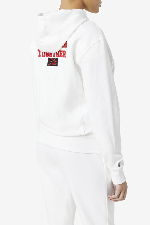 HUNT HOODIE/WHITE/Large