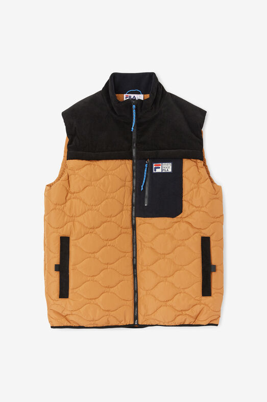 CRAG FULL ZIP VEST/ADOB/BLK/Large