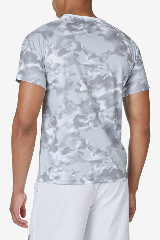 SHORT SLEEVE PRINTED CREW