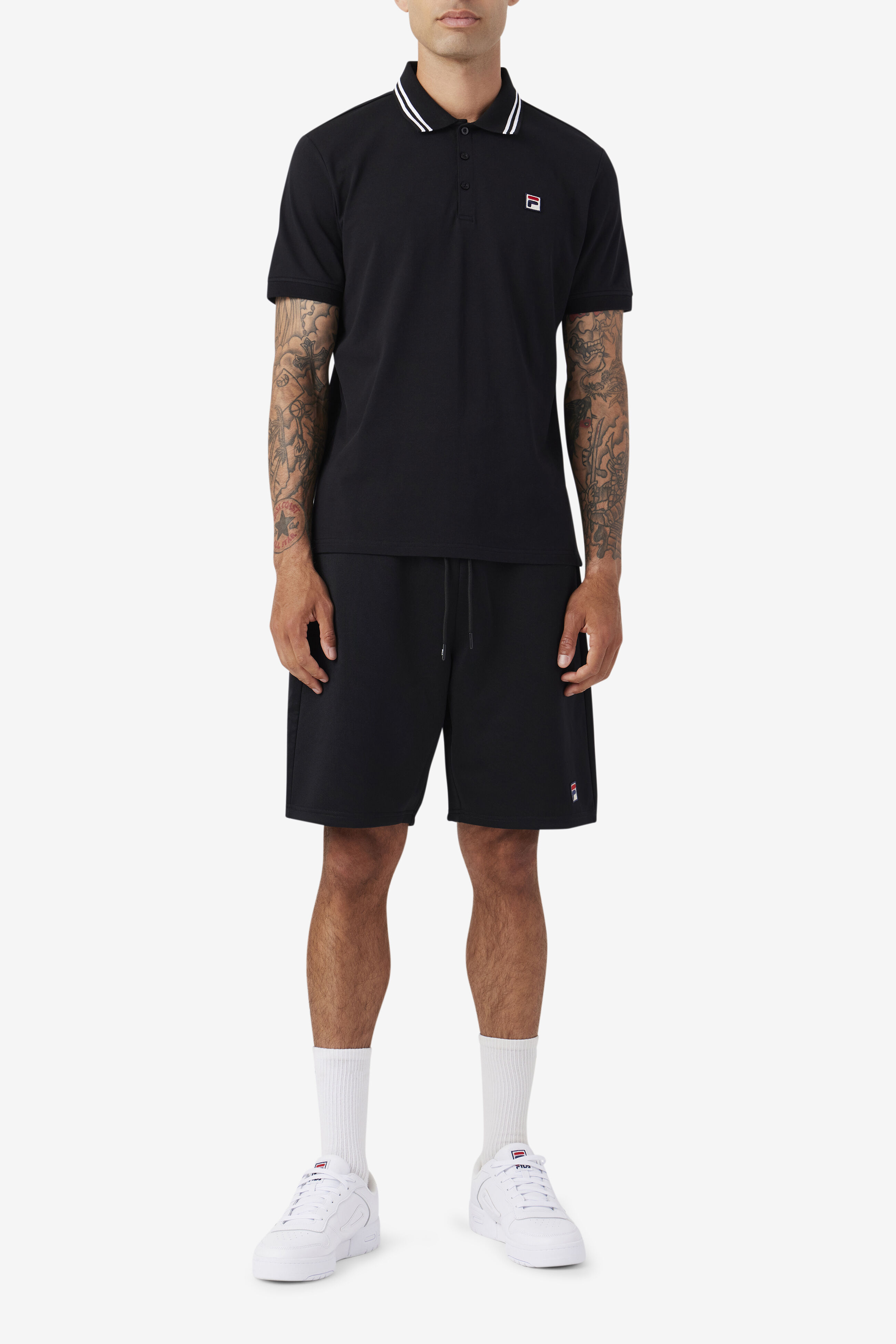 Fila shirt and shorts best sale