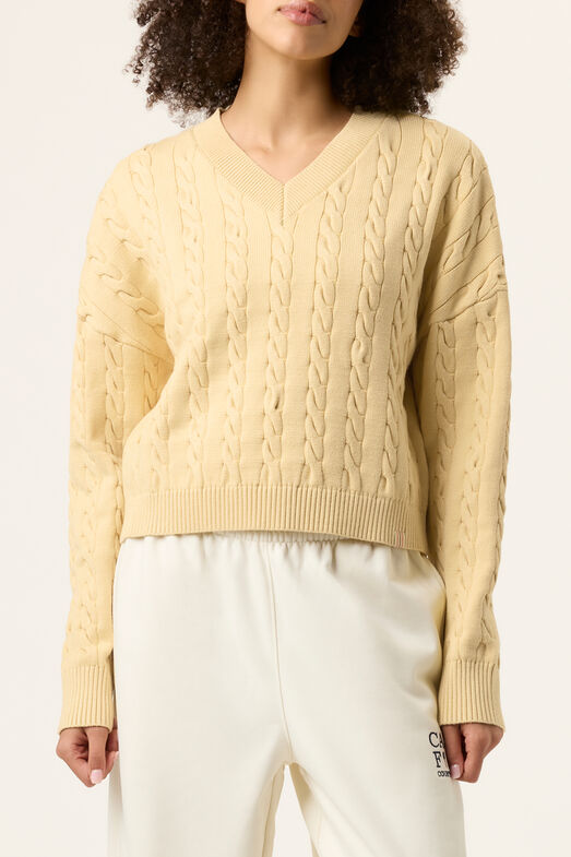 BASELINE CHNKY V-NECK SWEATER