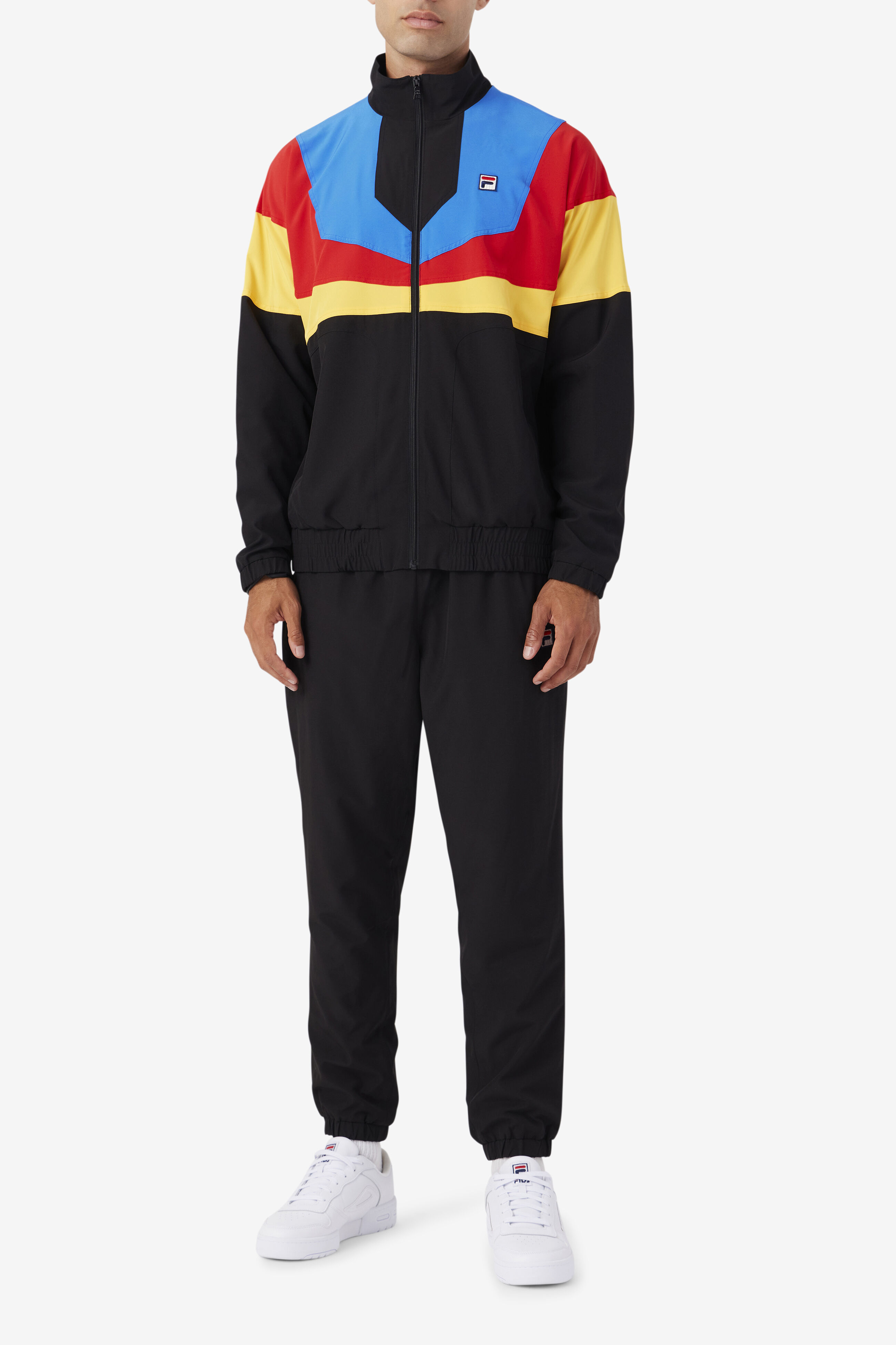 Amar Black White And Red Track Jacket Fila