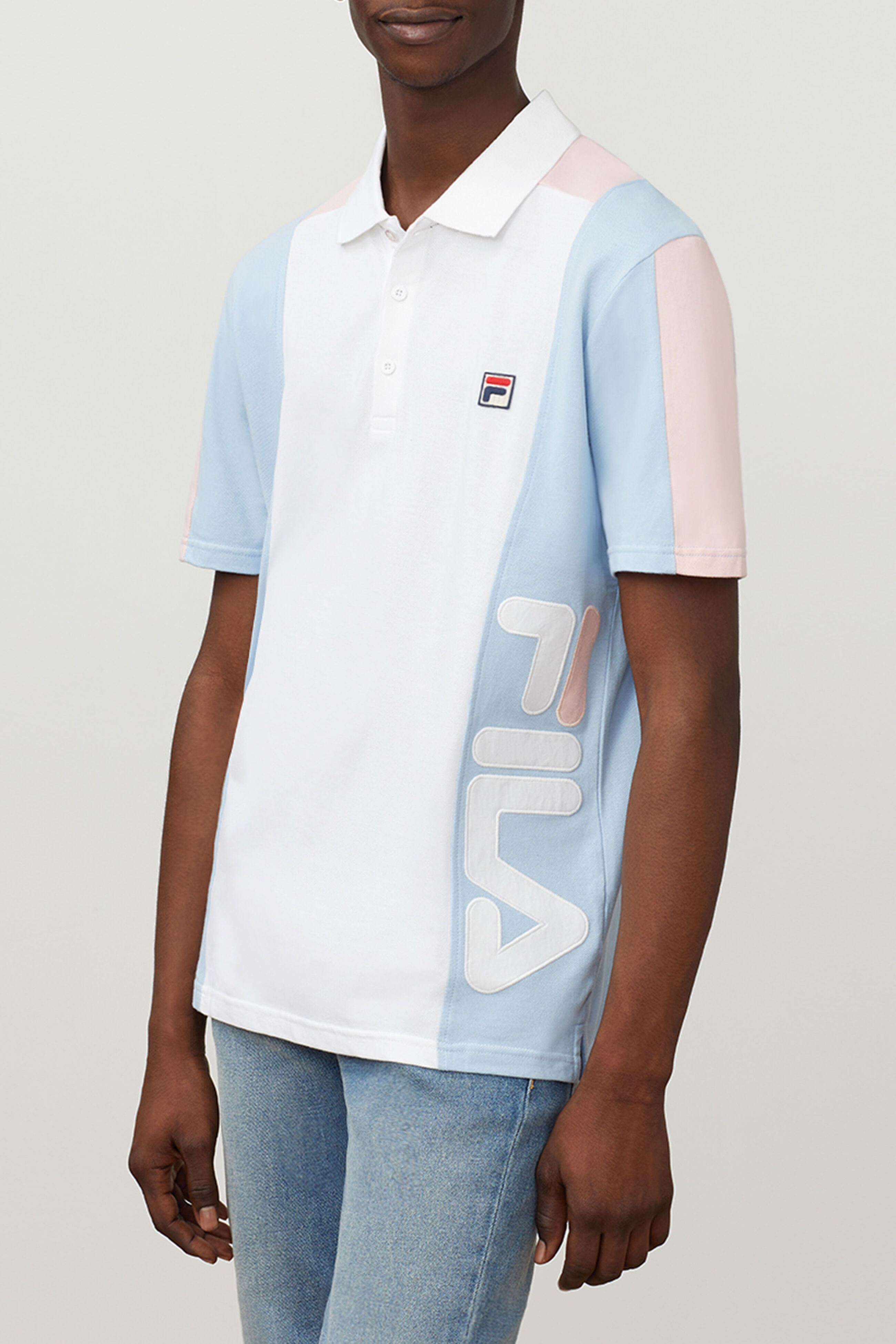 Fila polo mens best sale grey