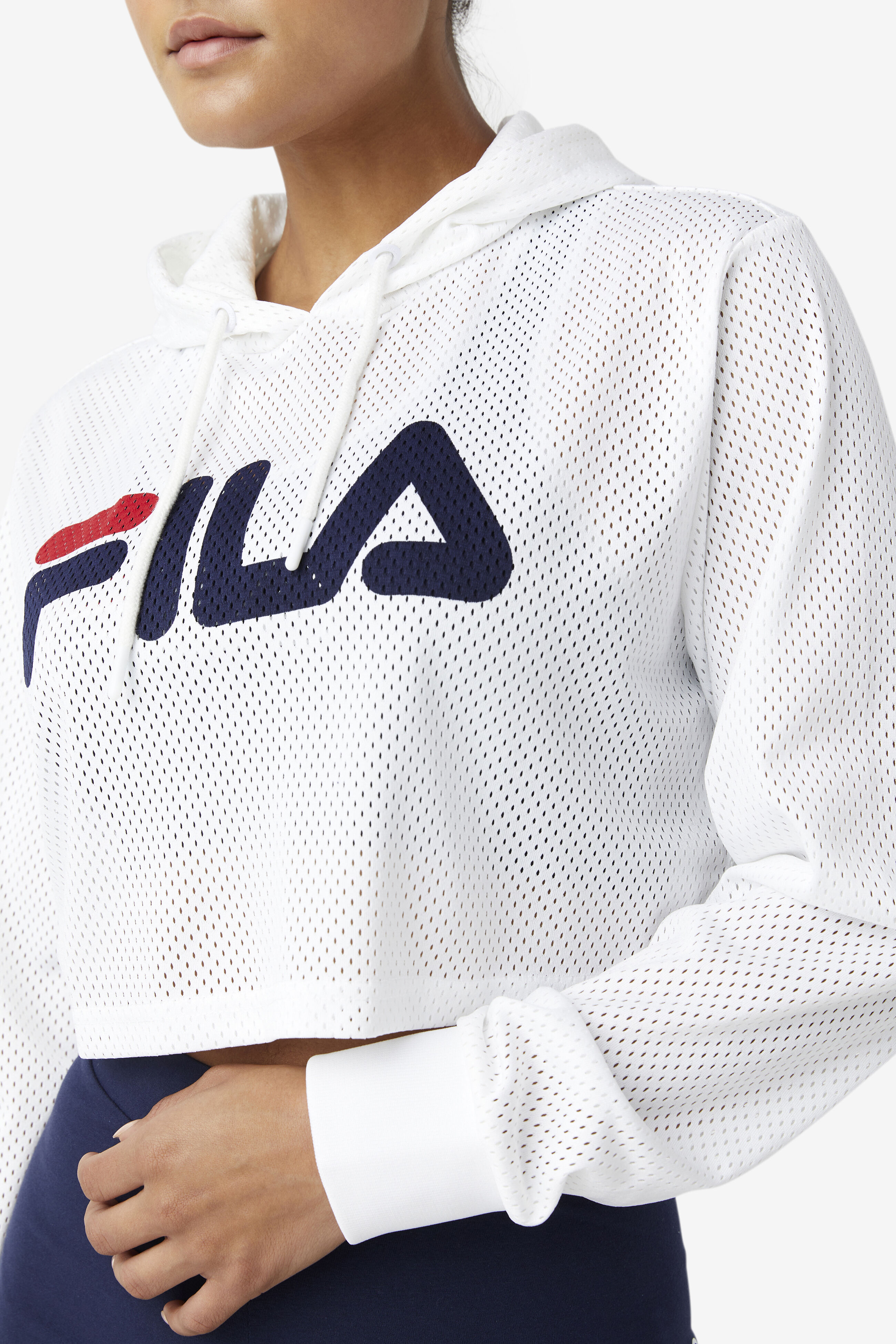 Fila crop top clearance hoodie
